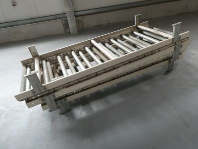 a bed that is made out of wood in a room