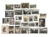plusieurs vieilles photographies en noir et blanc représentant des hommes et des femmes en uniforme militaire