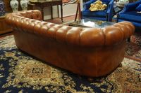 magnifique canapé Chesterfield classique - en cuir couleur c… (photo 2)