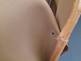 a close up of a bag with a zipper on it