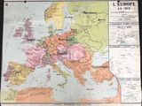 an old map of europe showing the extent of the roman empire
