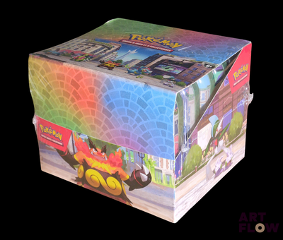a box that has a picture of a train on it