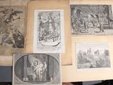many different pictures of people on the pages of an old book