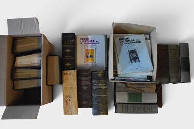 a lot of books that are sitting in a box