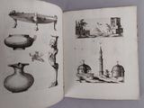 an open book with drawings of different objects on it