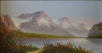 Astrid WALFORD (1907-1984) "Lac d'Aiguebellette. Savoie"