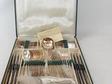 a case with silverware in it on a white surface