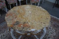 magnifique table de style Louis XV – avec plateau en marbre … (photo 2)