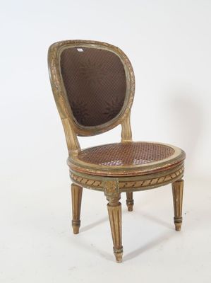 chair made of wood and wicker with a brown seat and back