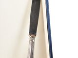 a silverware set in a blue box with a knife and fork
