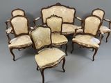 lot de six chaises de style victorien avec assise rembourrée