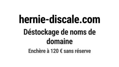 Nom de domaine hernie-discale.com.