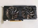 an overhead view of a video card with two fans attached to it