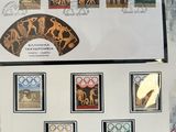 a picture of a picture of the olympic games on a wall
