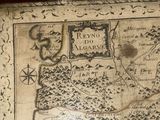 a picture of a map on a wall in a room
