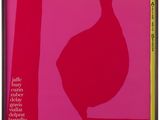 a pink poster with a picture of a vase on it