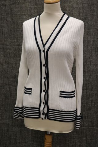 Karl LAGERFELD pour H&M : cardigan en coton taille 40. Tâches à n...