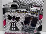 a bag of pokemon trading cards with a black and white design