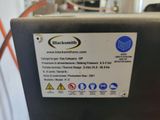 a label on the back of a machine that says black smith