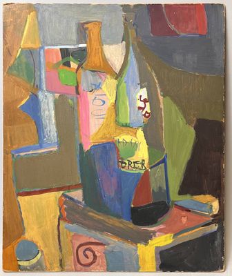 Adrien SEGUIN (1926-2005) Nature morte cubiste, 1963