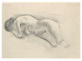 an image of a drawing of a nude woman laying down