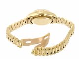 an image of a watch with a gold bracelet on a white background
