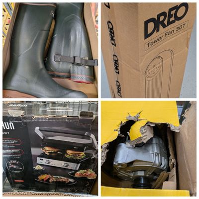 plusieurs photos de différents types de bottes dans une boîte