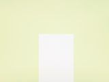 painting of a white rectangle on a yellow background with a white rectangle in the middle