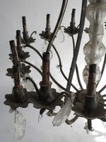 Important lustre cage en métal patiné à 16 bras de lumière, … (photo 4)