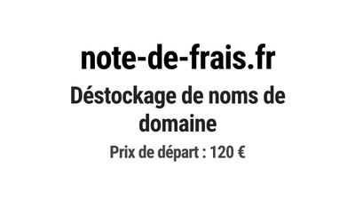 Nom de domaine note-de-frais.fr.