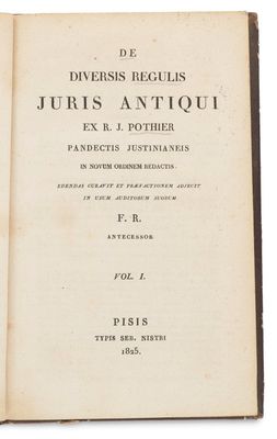 an old book with a black and white title on it