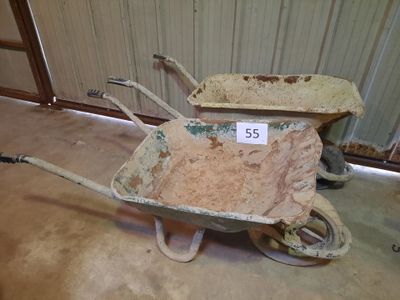 Brouette métallique sans marque ni modèle apparent