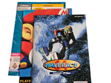 a picture of a book with a picture of a snowboarder on it