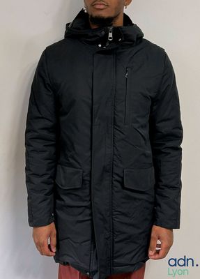 Parka longue bleu marine - JAQK - Taille S - Intérieur sherp…