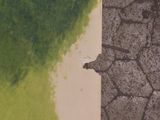 a picture of a piece of paper with green paint on it