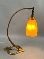 Lampe de bureau Art Nouveau, le piètement en bronze par Augu… (photo 6)