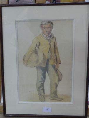 Homme au Panier et casquette dans le goût de ROBERT THORBURN