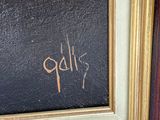 an image of a painting of a man in a suit and tie with a name on it