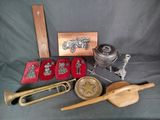 a lot of items that are on a table