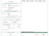 a close up of a document with a barcode on it