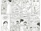 a page from a comic strip with a comic strip of a man and a woman talking to each other