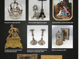 une photo d'une affiche sur laquelle figurent des images d'objets anciens