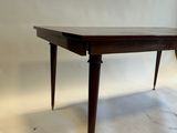 an image of a wooden table with two legs