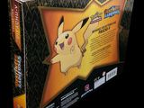 packaging design for a pikachu figure from pokemon