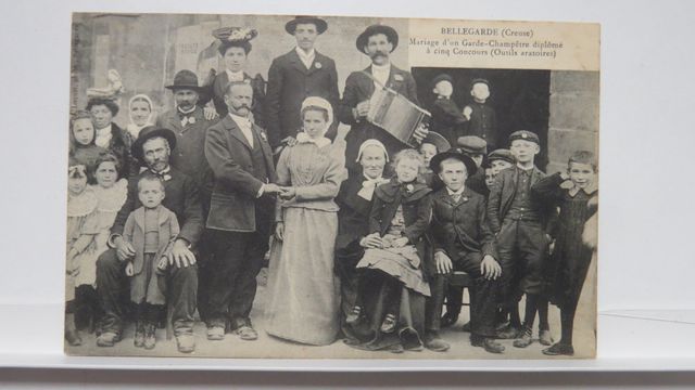 Bellegarde-en-Marche : Mariage du Garde Champêtre Jacques Alvard....