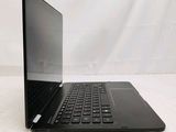 a black laptop with a black keyboard on a white surface