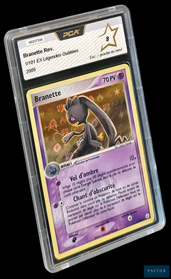 une image d'une carte Pokémon dans un étui en plastique