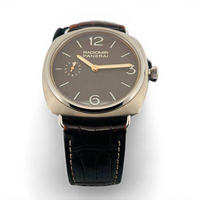 PANERAI RADIOMIR Montre-bracelet en titane, cadran brun à co…