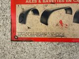 a sign on the wall that says alles & bavettes en car