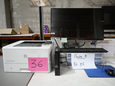 poste 3 : UC Mini DELL CORE i5 8th Gen , 1 écran AOC , clavi…
